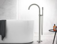 Grohe Atrio Einhand-Wannenbatterie für Bodenmontage, supersteel 24368DC0