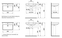 Vorschau: Laufen Pro S Waschtisch mit Überlauf und 1 Hahnloch 65x46,5cm 81096.4