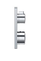 Vorschau: Grohe Grohtherm Thermostat-Brausebatterie mit integrierter 2-Wege-Umstellung, eckig, chrom