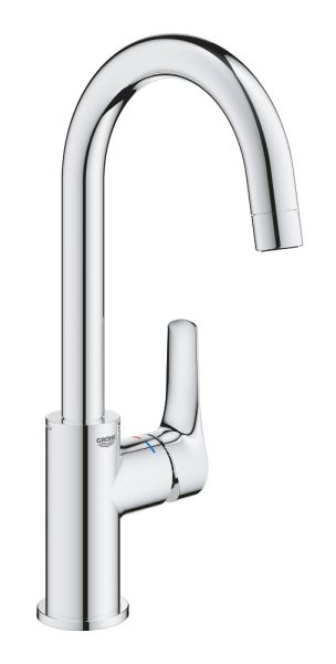 Grohe Eurosmart Waschtischbatterie L-Size mit Push-Open Ablaufgarnitur, schwenkbar, chrom 23970003