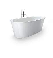 Vorschau: Duravit White Tulip freistehende Badewanne oval 160x80cm, weiß