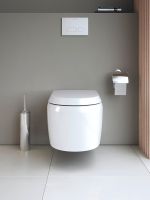 Vorschau: Duravit Qatego WC-Sitz mit Absenkautomatik, für 255609 und 202009, 46,3x36,9cm, weiß