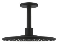 Vorschau: Grohe Rainshower 310 SmartActive Kopfbrauseset Deckenauslass 142mm, 2 Strahlarten, phantom black 22124KF0