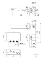 Vorschau: Steinberg Serie 260 vollelektronische Wand-Waschtischarmatur