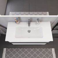 Duravit ME by Starck Waschtisch rechteckig 103x49cm, mit Hahnloch, mit Überlauf, weiß 2336100000