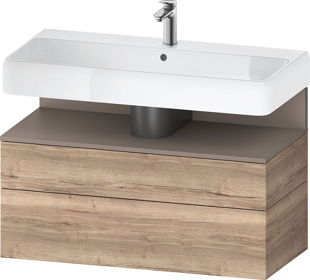 Duravit Qatego Unterschrank 99x47cm eiche QA4395 BÄDERMAXX Ihr Onlineshop für Bad Küche