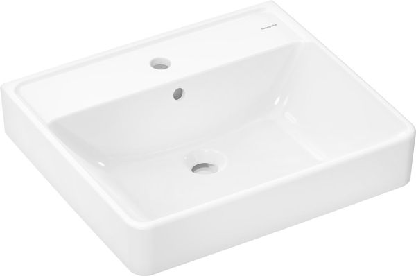 hansgrohe Xanuia Q Aufsatzwaschtisch geschliffen 55x48cm mit Überlauf, weiß