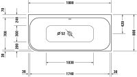 Vorschau: Duravit Happy D.2 Eck-Badewanne 180x80cm Ecke rechts, weiß