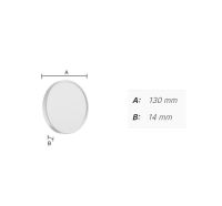 Vorschau: Smedbo Outline Lite Kosmetikspiegel mit Saugknäpfen Ø13cm