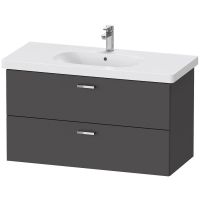 Duravit XBase Waschtischunterschrank 100cm, mit 2 Auszüge, passend zu Waschtisch D-Code 034210 XB619304949