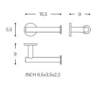 Vorschau: Cosmic Architect S+ Rollenhalter ohne Deckel, chrom