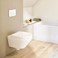 Vorschau: Villeroy&Boch Architectura TwistFlush[e³] Wand-WC mit WC-Sitz SoftClose, Combi-Pack, weiß