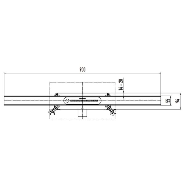 Kaldewei FlowLine Zero Duschrinne 90cm Mod. 2400