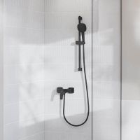 Vorschau: Grohe Tempesta Cube 110 Brausestangenset 60cm, 2 Strahlarten, wassersparend, matt black