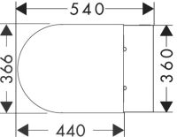 Vorschau: Hansgrohe EluPura S Wand WC Set, AquaChannel Flush, WC-Sitz mit SoftClose und QuickRelease, weiß 60292450