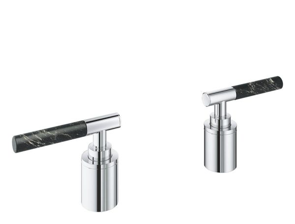 Grohe Atrio Hebelgriffe aus Vanilla Noir Caesarstone für Atrio 25224