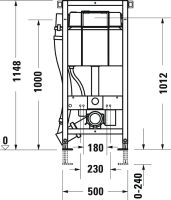 Vorschau: Duravit DuraSystem Installationselement Trockenbau für WC mit Geruchsabsaugung, 50x115cm