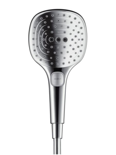 Hansgrohe Raindance Select E 120 3jet Handbrause/ Unica'S Puro Brausestange 0,65m Set