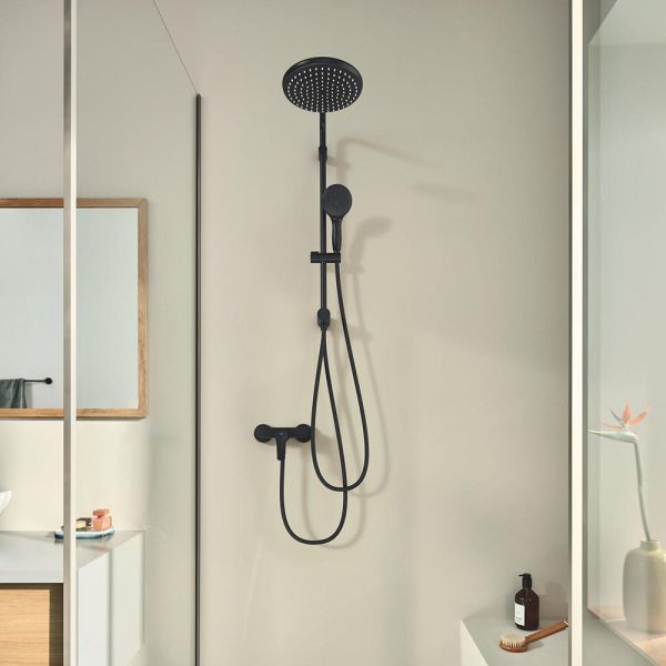 Grohe Tempesta System 250 Flex Duschsystem 60cm mit Umstellung, wassersparend, matt black