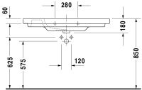 Vorschau: Duravit D-Code Waschtisch 105x48cm, mit Überlauf, ohne Wondergliss, weiß 03421000002