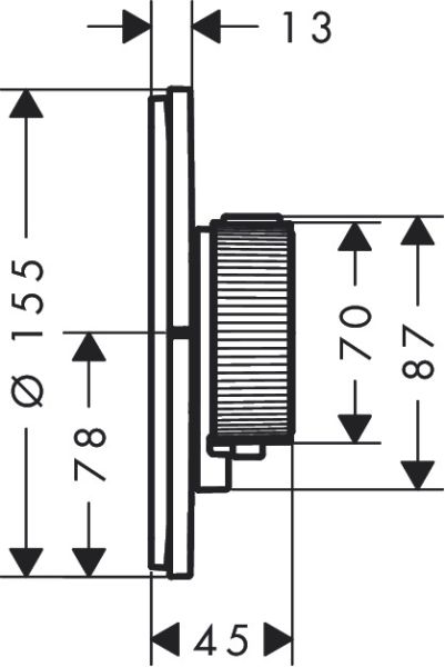 Axor ShowerSelect ID Thermostat Unterputz softsquare 2 Verbraucher integrierte Sicherungskombi EN171