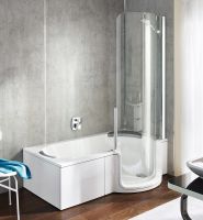 Vorschau: Artweger Twinline 1 Duschbadewanne für Duschtür mechanisch 180x100/80cm, weiß