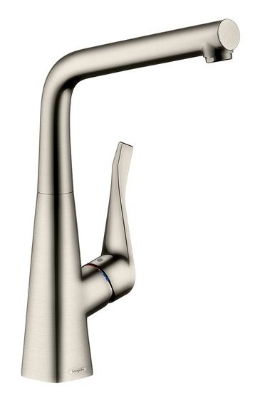 Hansgrohe Metris M71 Einhebel-Küchenmischer 320 mit Schwenkauslauf, edelstahl finish