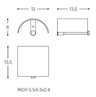 Vorschau: Cosmic Logic Rollenhalter mit Deckel, edelstahl poliert