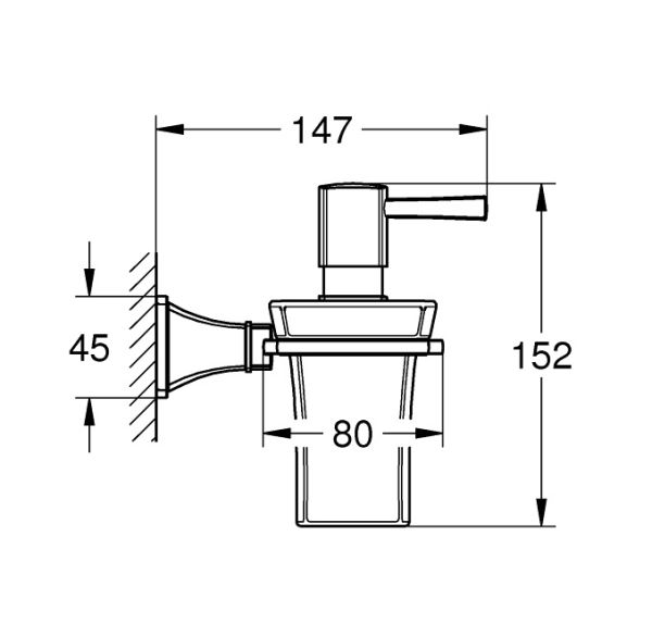 Grohe Grandera Keramik-Seifenspender mit Halter