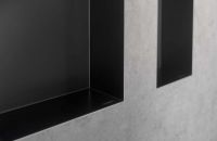 Vorschau: Hansgrohe XtraStoris Minimalistic Wandnische rahmenlos 300/150/140, schwarz matt