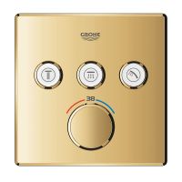 Vorschau: Grohe Grohtherm SmartControl Thermostat, 3 Verbraucher, eckig