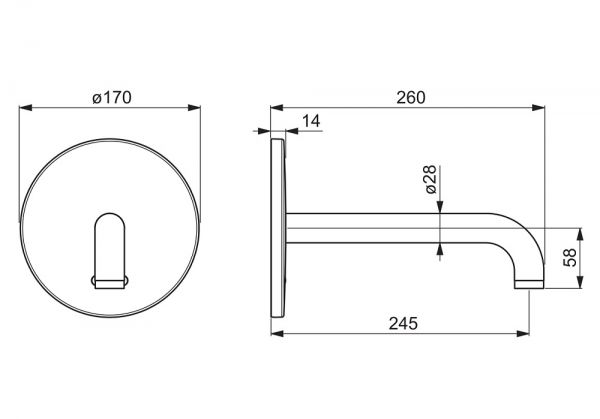 Hansa Hansaelectra Fertigset für Waschtisch-Batterie, Bluetooth, Ausladung 245mm, chrom