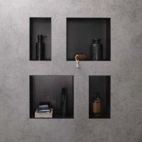 Vorschau: Hansgrohe XtraStoris Minimalistic Wandnische rahmenlos 300/150/100, schwarz matt