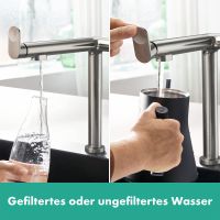 Vorschau: Hansgrohe Aqittura M91 FilterSystem 210 edelstahl 76826800