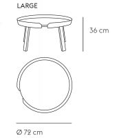 Vorschau: muuto Around Coffee Table Tisch Large Ø 72cm