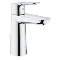 Vorschau: Grohe BauEdge Einhand-Waschtischbatterie mit Ablaufgarnitur, M-Size, chrom