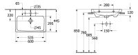 Vorschau: Villeroy&Boch Architectura Waschbecken 60x45cm, geschliffen, weiß