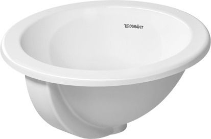 Duravit Architec Einbauwaschtisch rund Ø40cm, mit Überlauf, ohne Hahnloch, weiß 0318400000