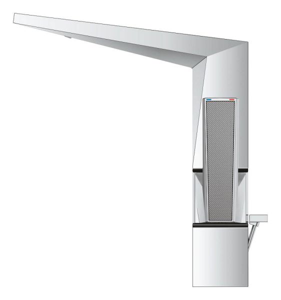 Grohe Allure Brilliant Einhand-Waschtischbatterie L-Size mit Rändelstrukturgriff