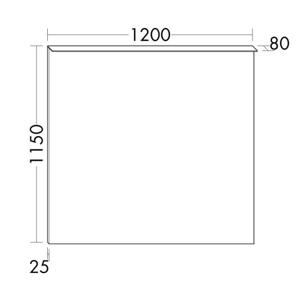 Burgbad Crono Leuchtspiegel mit horizontaler LED-Aufsatzleuchte, 120x115cm SIGV120