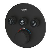 Vorschau: Grohe Grohtherm SmartControl Thermostat mit 3 Absperrventilen, phantom black