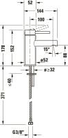 Vorschau: Duravit Circle Einhebel-Waschtischarmatur ohne Ablaufgarnitur, chrom CE1012002010