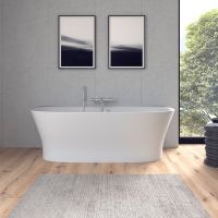 Vorschau: Duravit Cape Cod Vorwand-Badewanne halbrund 190x90cm, Mineralguss, weiß 700364000000000