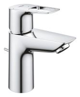 Grohe BauLoop Waschtischarmatur S-Size mit Ablaufgarnitur, Energie-Spar-Funktion, chrom