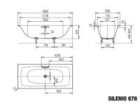 Vorschau: Kaldewei SILENIO Rechteck-Badewanne Mod. 678 