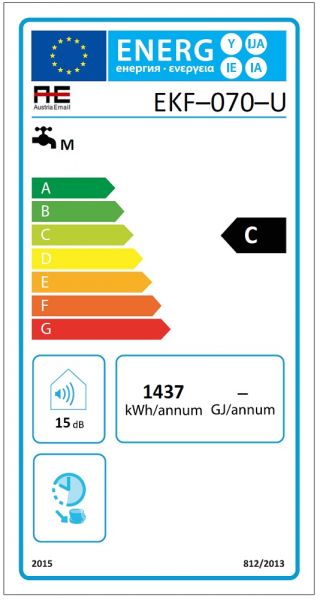 Austria Email EKF Druckfester Elektro-Flachspeicher