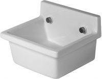 Duravit Starck 3 Ausgussbecken 48x42,5cm, ohne Hahnloch, ohne Überlauf, weiß