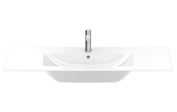 Duravit XBase Badmöbel-Set 123cm mit ME by Starck Waschtisch und Spiegel