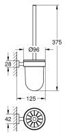 Vorschau: Grohe Essentials Cube Toilettenbürstengarnitur