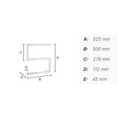 Vorschau: Smedbo Dry Handtuchwärmer S-Form 50x52,5cm, edelstahl poliert